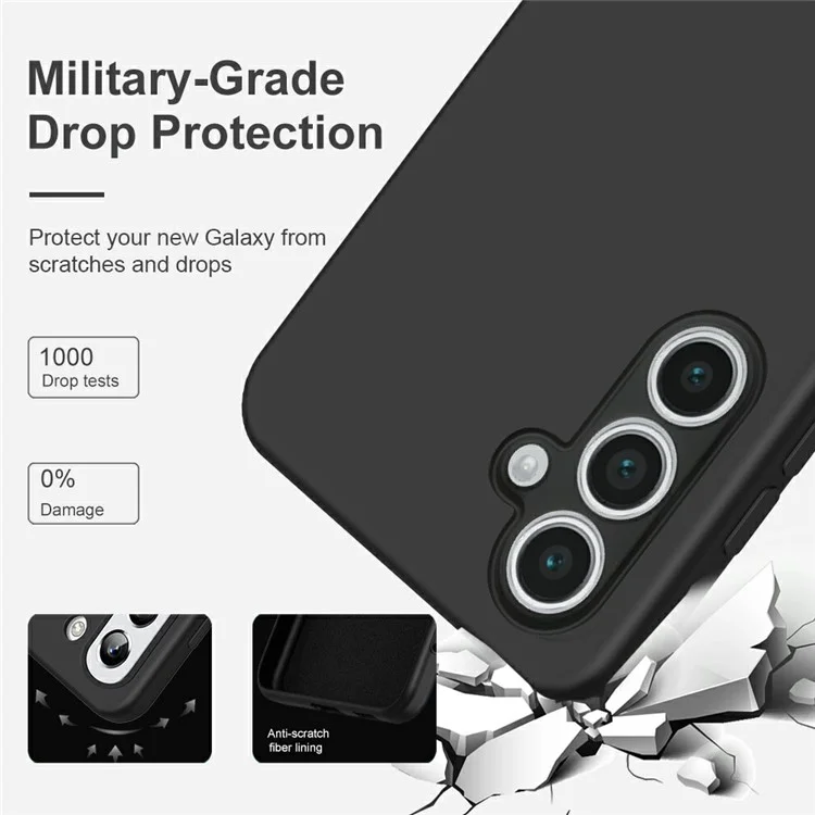 Custodia per Samsung Galaxy S25+ compatibile con MagSafe, cover per telefono in TPU gommato