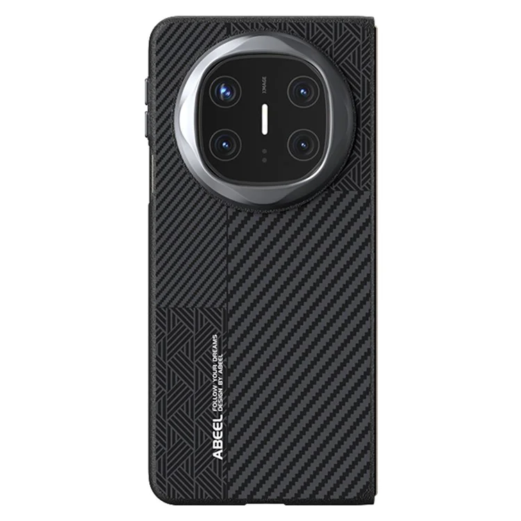 ABEEL For Huawei Mate X6 Case PC + Aluminum Alloy + PU Leather Phone Cover Compatible with MagSafe - Texture 1