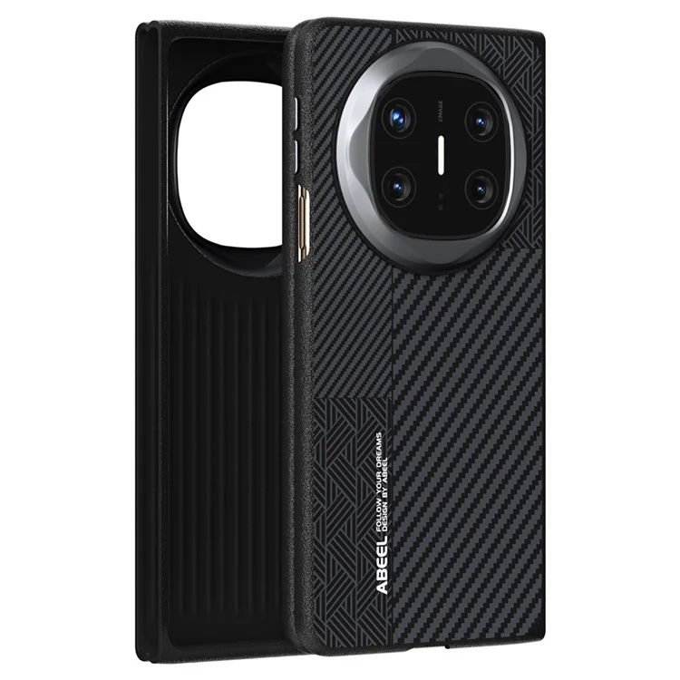 ABEEL For Huawei Mate X6 Case PC + Aluminum Alloy + PU Leather Phone Cover Compatible with MagSafe - Texture 1