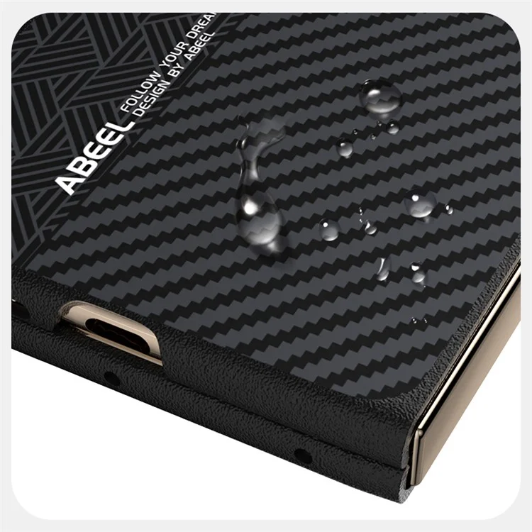 ABEEL For Huawei Mate X6 Case PC + Aluminum Alloy + PU Leather Phone Cover Compatible with MagSafe - Texture 1