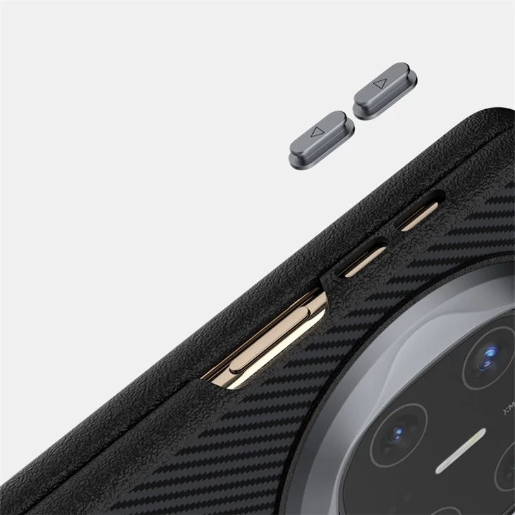 ABEEL For Huawei Mate X6 Case PC + Aluminum Alloy + PU Leather Phone Cover Compatible with MagSafe - Texture 1