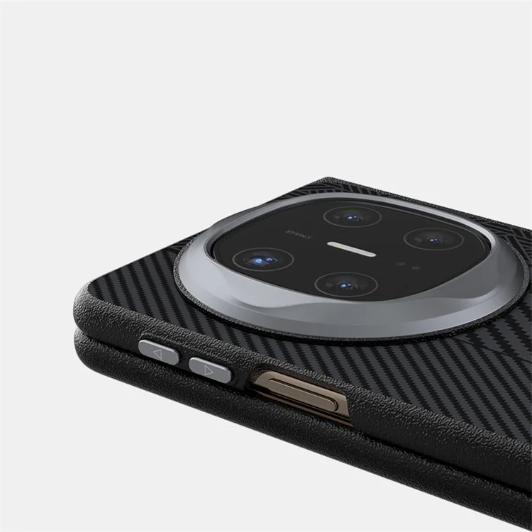 ABEEL For Huawei Mate X6 Case PC + Aluminum Alloy + PU Leather Phone Cover Compatible with MagSafe - Texture 1