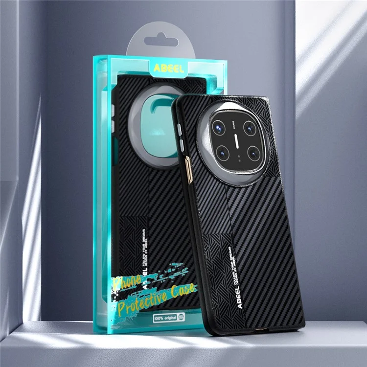 ABEEL For Huawei Mate X6 Case PC + Aluminum Alloy + PU Leather Phone Cover Compatible with MagSafe - Texture 1