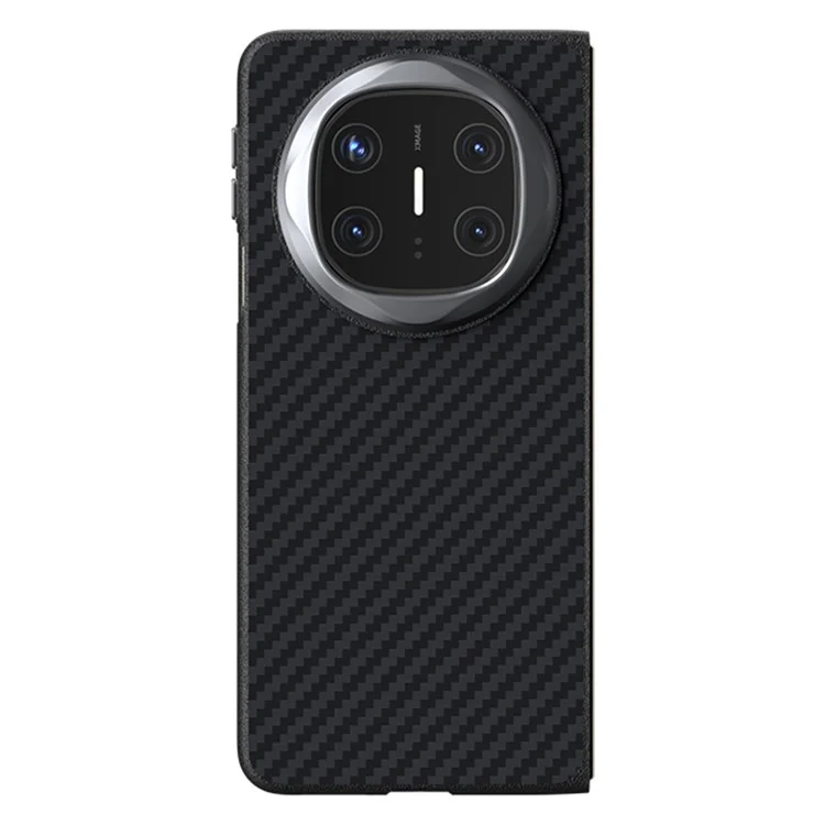 ABEEL For Huawei Mate X6 Case Compatible with MagSafe Carbon Fiber Texture Back Cover - Black