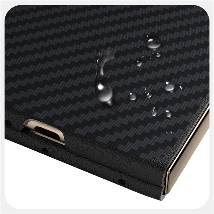 ABEEL For Huawei Mate X6 Case Compatible with MagSafe Carbon Fiber Texture Back Cover - Black