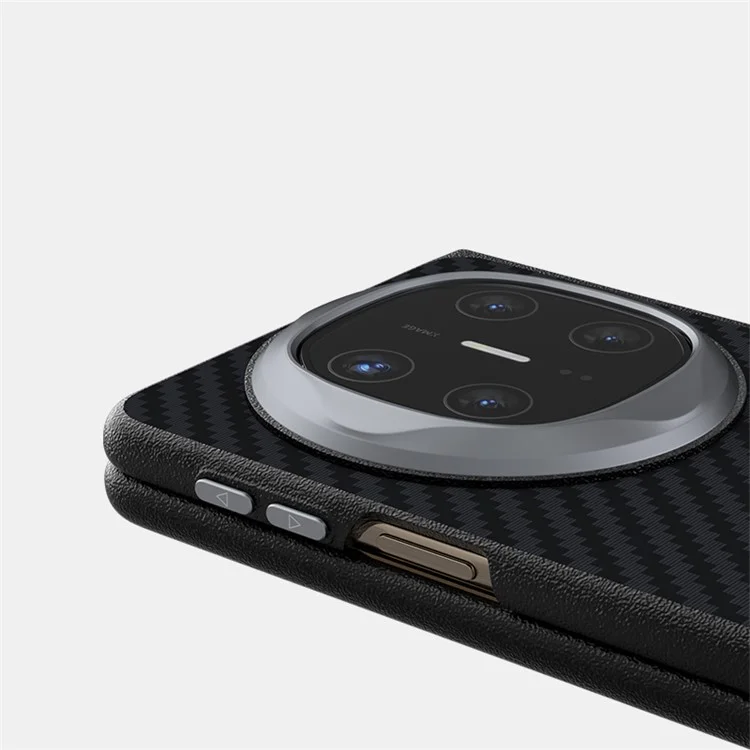 ABEEL For Huawei Mate X6 Case Compatible with MagSafe Carbon Fiber Texture Back Cover - Black