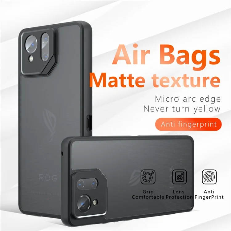 Custodia per Asus ROG Phone 9 Pro 5G / Phone 9 5G, resistente agli urti, in TPU + PC, con retro opaco.
