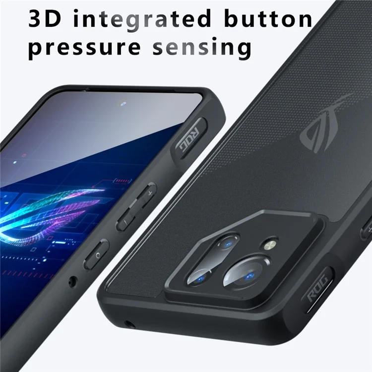 Custodia per Asus ROG Phone 9 Pro 5G / Phone 9 5G, resistente agli urti, in TPU + PC, con retro opaco.