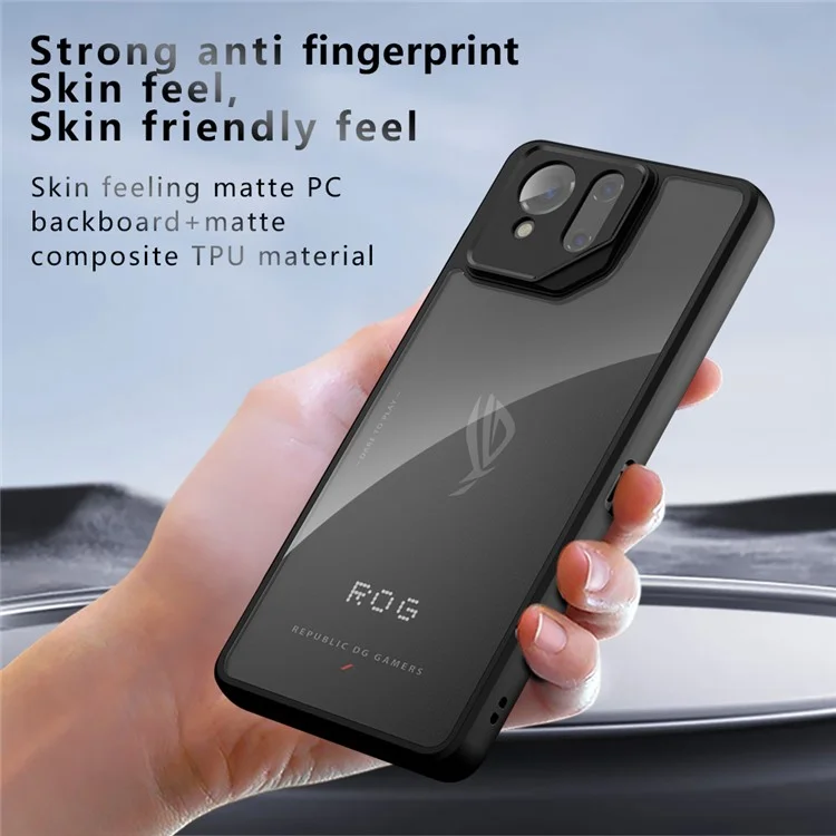 Custodia per Asus ROG Phone 9 Pro 5G / Phone 9 5G, resistente agli urti, in TPU + PC, con retro opaco.