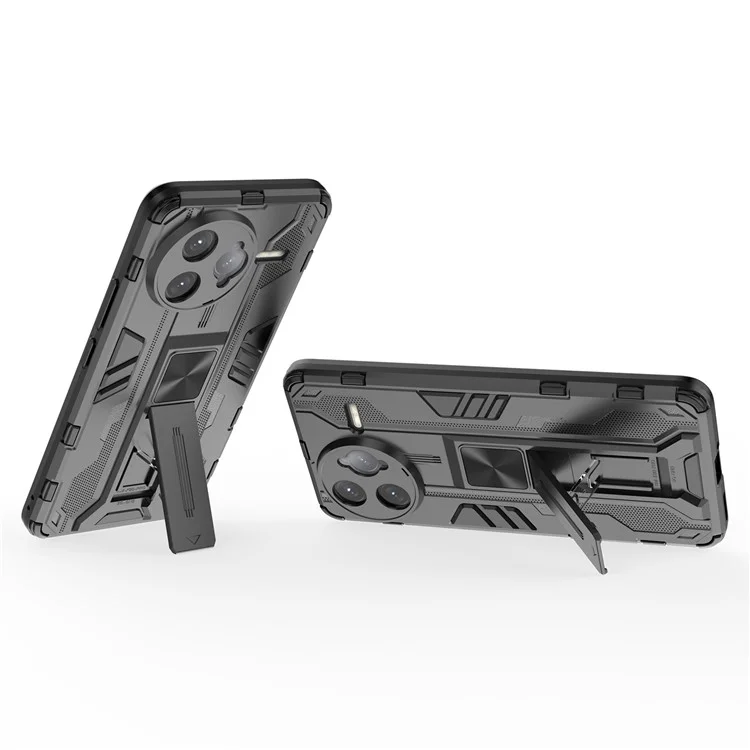 Custodia per Xiaomi Redmi K80 Pro 5G in PC + TPU antiurto con supporto - Nero