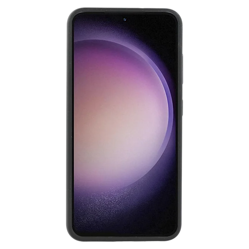 For Samsung Galaxy S23 Case Liquid Silicone Dropproof Cell Phone Cover - Black