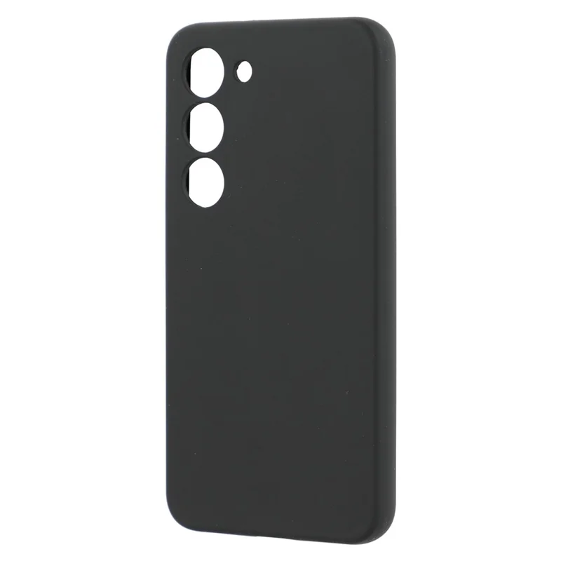 For Samsung Galaxy S23 Case Liquid Silicone Dropproof Cell Phone Cover - Black