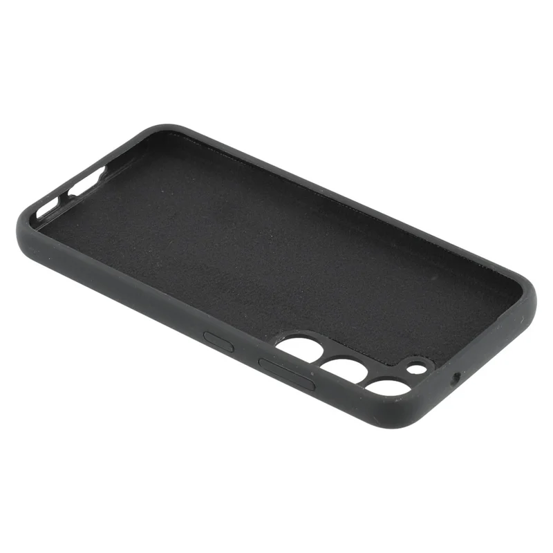 For Samsung Galaxy S23 Case Liquid Silicone Dropproof Cell Phone Cover - Black