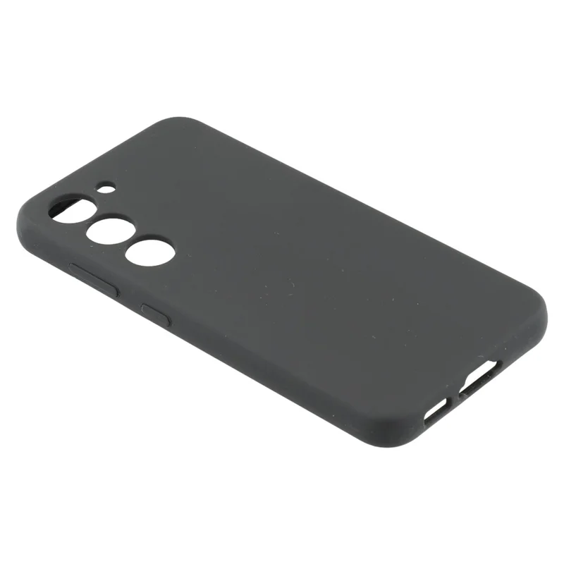 For Samsung Galaxy S23 Case Liquid Silicone Dropproof Cell Phone Cover - Black