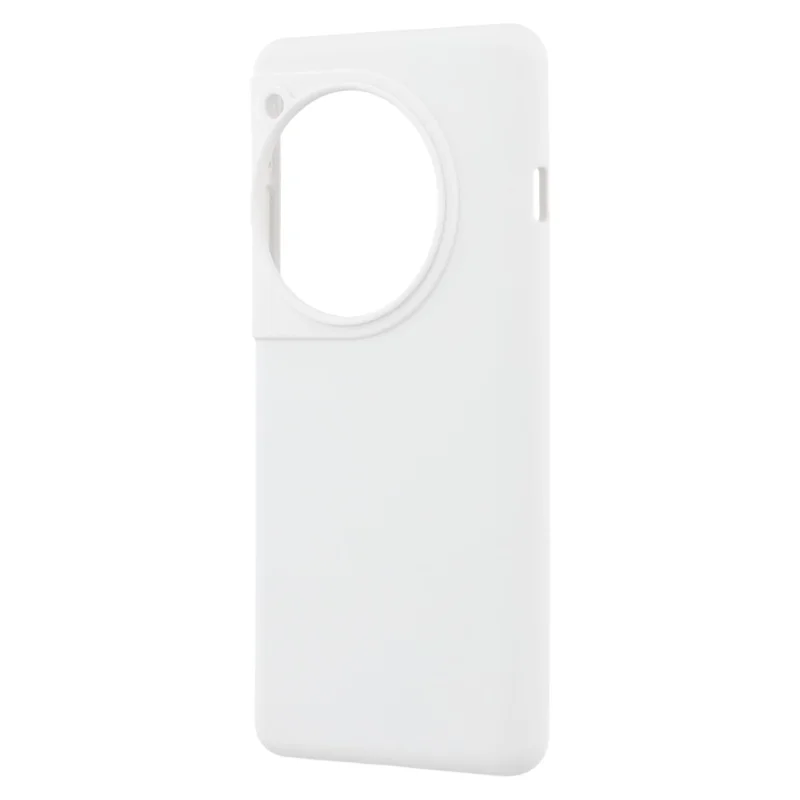 For OnePlus 12 5G Cell Phone Case Liquid Silicone Dropproof Cover - White
