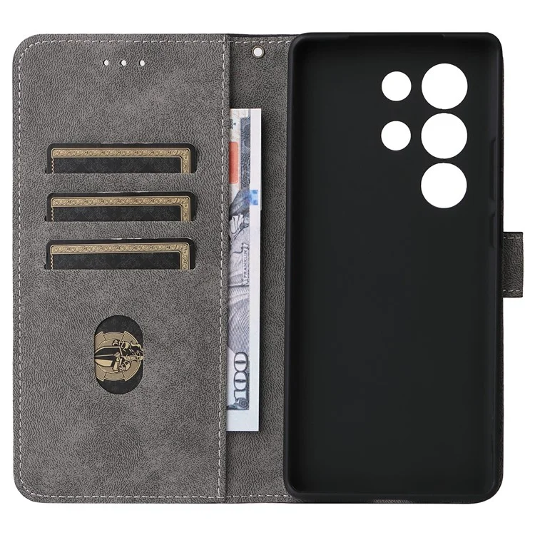 Per itel S25 Ultra Wallet Case RFID Blocking PU Leather Cover Stand View - Nero