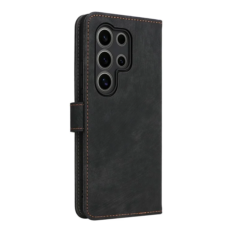 Per itel S25 Ultra Wallet Case RFID Blocking PU Leather Cover Stand View - Nero
