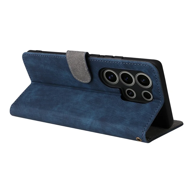 For itel S25 Ultra Wallet Case RFID Blocking PU Leather Cover Stand View - Blue