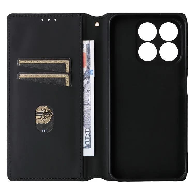 Étui portefeuille en cuir avec motif en losange pour ZTE Blade V70 / nubia V70 - Argent