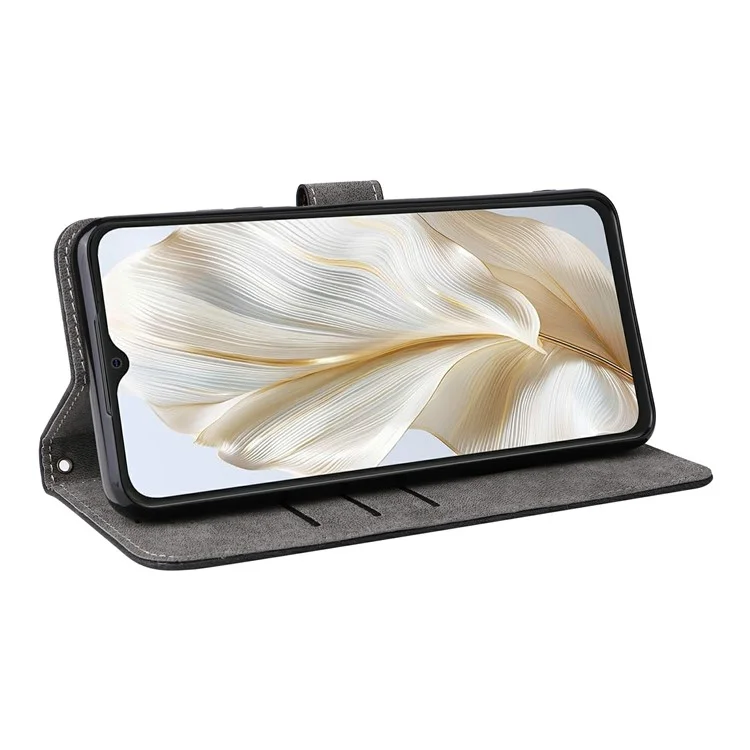 Для Blackview Wave 8C Бумажник Чехол RFID блокирующий PU кожаный чехол Стенд Вид - Черный