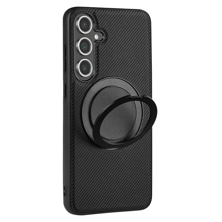 Étui magnétique pour Samsung Galaxy A36 5G de la série TCY VILI avec support de bague et coque arrière en PC TPU