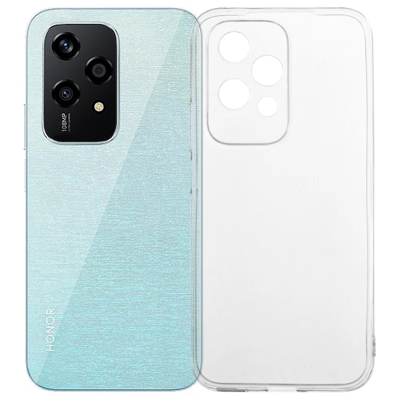 UNITHIN For Honor 200 Leichter Fall Ultra dünn 0,7 mm klare TPU Anti-Drop Handyhülle mit präzisen Aussparungen