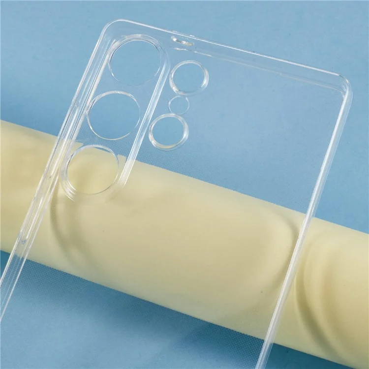 UNITHIN Für Samsung Galaxy S25 Ultra Hülle Ultra dünn 0,7 mm klare TPU-Anti-Drop-Handyhülle mit präzisen Aussparungen