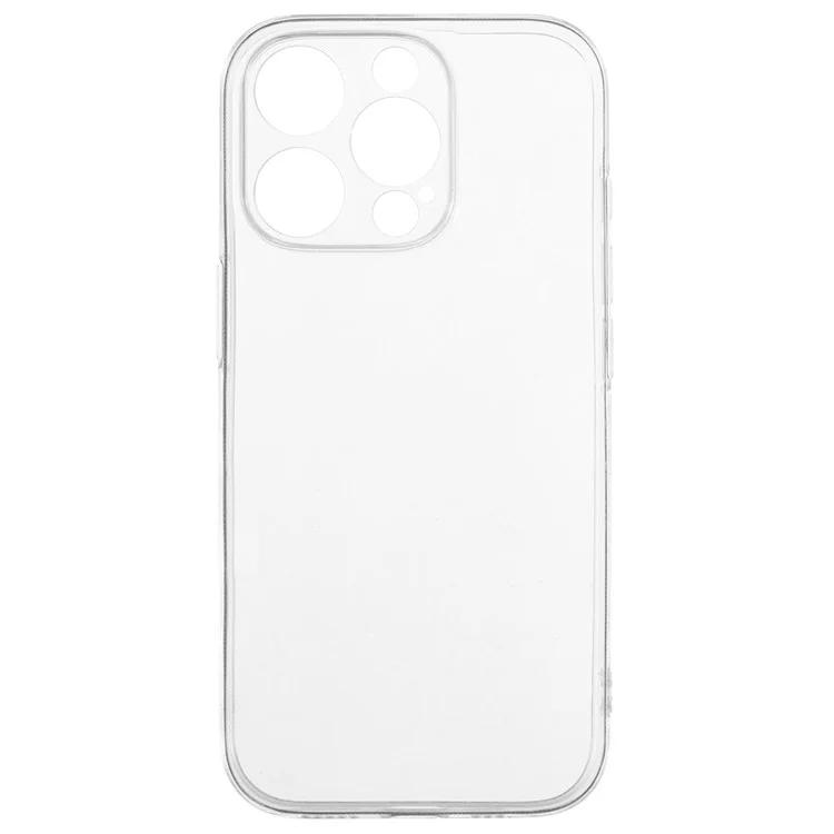 Capa para iPhone 15 Pro da UNITHIN, ultrafina de 0,7 mm, em TPU transparente, anti-queda, com recortes precisos.