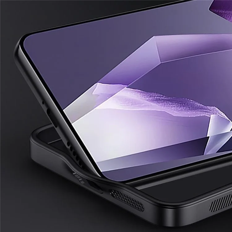 Capa para OnePlus Ace 5 5G com textura de madeira, revestimento de couro PU e PC TPU - Preta