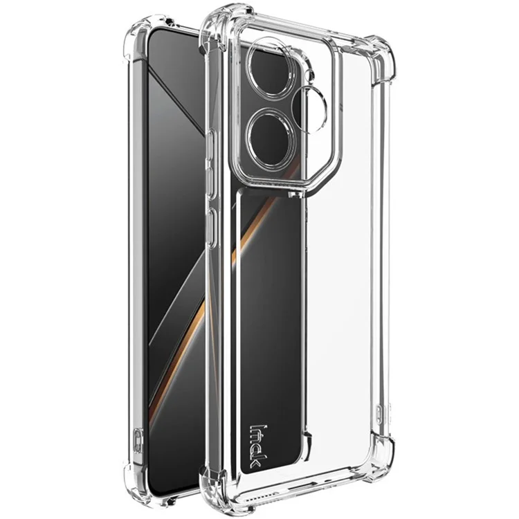 Funda IMAK UX-4 Series para Realme Neo7 5G, marco recto, protección en las cuatro esquinas, cubierta de TPU transparente y a prueba de golpes.