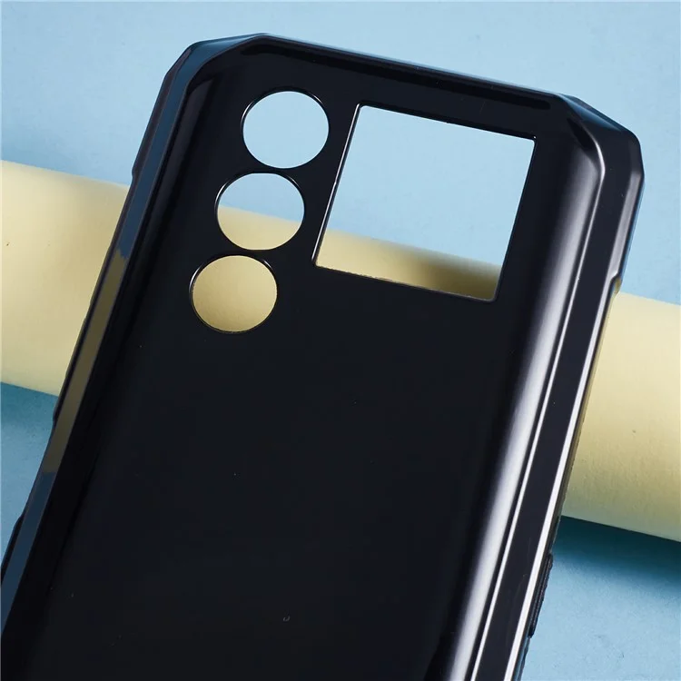 Funda para Doogee Blade10 Max, protección contra golpes con TPU suave - Negro