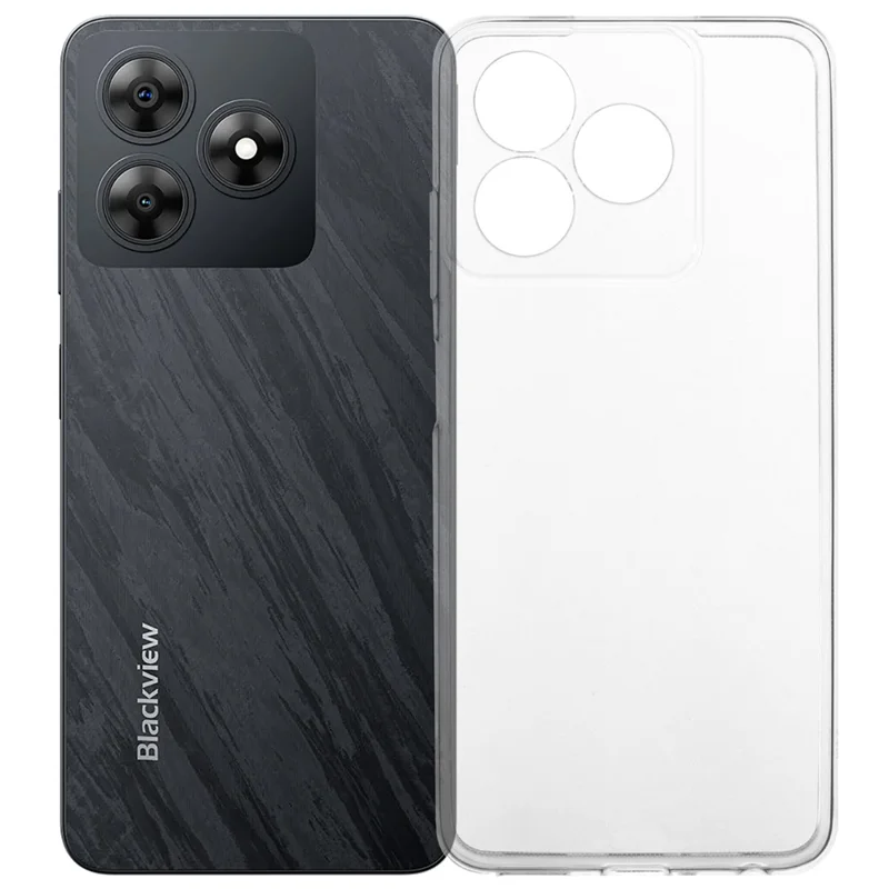 Чехол для Blackview Wave 8C, мягкий ТПУ с защитой от падения - прозрачный