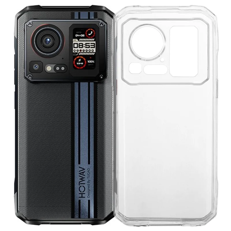 غطاء هاتف لين مرن من مادة TPU مقاوم للسقوط لهوتاف سايبر 15 - شفاف