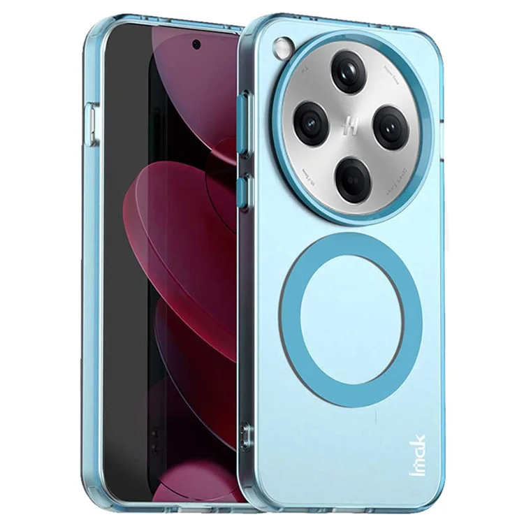 IMAK For Oppo Find X8 5G Case Compatible with MagSafe Candy Color Anti Drop TPU + PET Back Cover - Blue