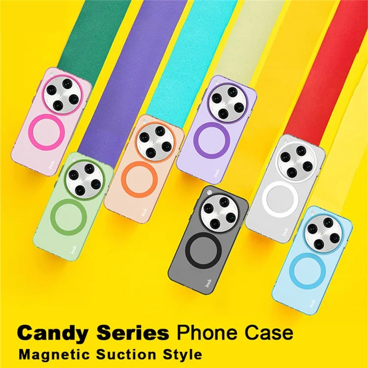Coque pour Oppo Find X8 Pro 5G compatible avec MagSafe, couleur bonbon, anti-chute en TPU + couverture arrière en PET - Noir