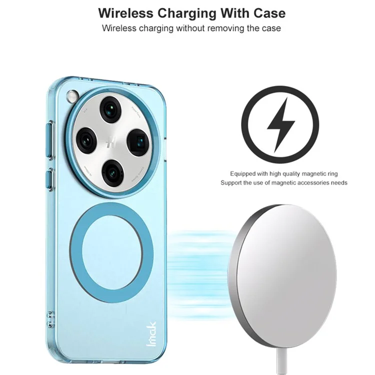Coque pour Oppo Find X8 Pro 5G compatible avec MagSafe, couleur bonbon, anti-chute en TPU + couverture arrière en PET - Noir