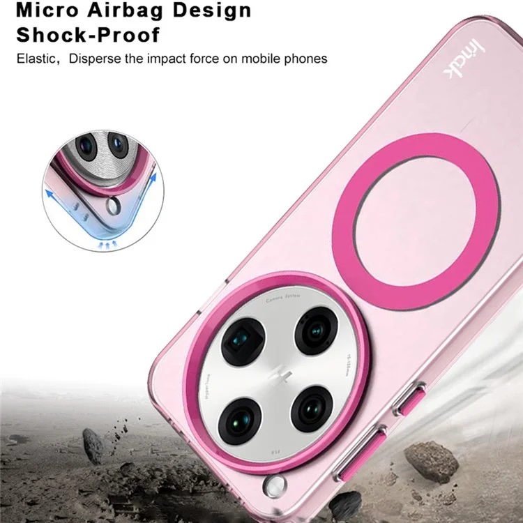 Coque pour Oppo Find X8 Pro 5G compatible avec MagSafe, couleur bonbon, anti-chute en TPU + couverture arrière en PET - Noir