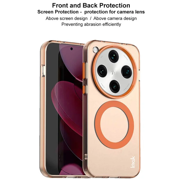 Coque pour Oppo Find X8 Pro 5G compatible avec MagSafe, couleur bonbon, anti-chute en TPU + couverture arrière en PET - Noir