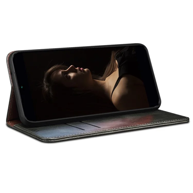 Custodia per Xiaomi Redmi Note 14 Pro+ 5G, texture di cavallo pazzo, pelle cerata, portafoglio, supporto, cover per telefono - Verde