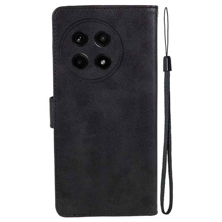 Funda de piel sintética y cartera protectora para OnePlus Ace 5 5G / Ace 5 Pro 5G - Negra