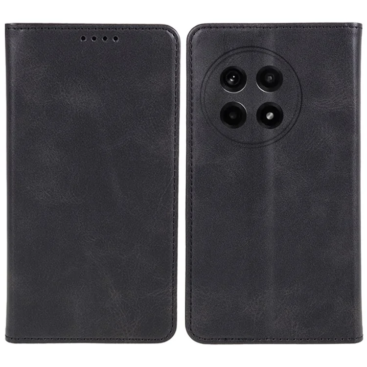 Für OnePlus Ace 5 5G / Ace 5 Pro 5G Hülle, starke magnetische PU-Leder-Handyhülle, Kalbleder-Textur