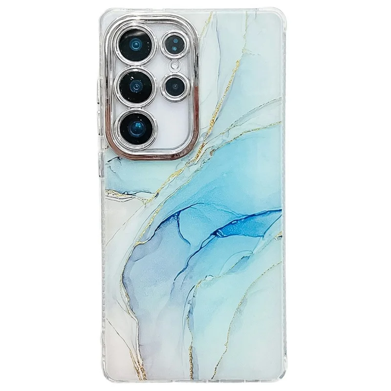 Für Samsung Galaxy S24 Ultra Hülle IMD Marmoroptik Elektroplattierter Schutzhülle - M5