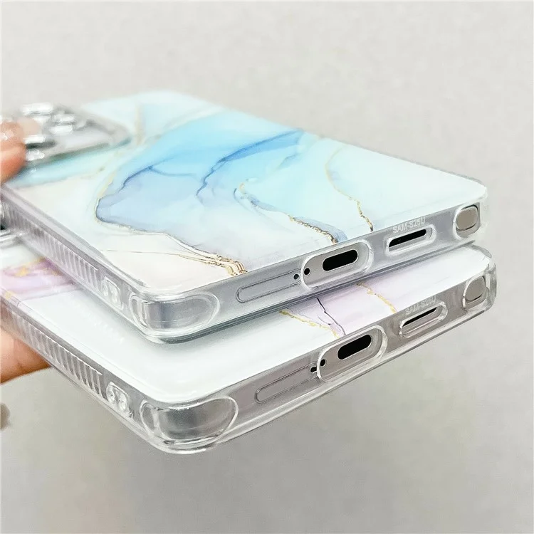 Für Samsung Galaxy S24 Ultra Hülle IMD Marmoroptik Elektroplattierter Schutzhülle - M5