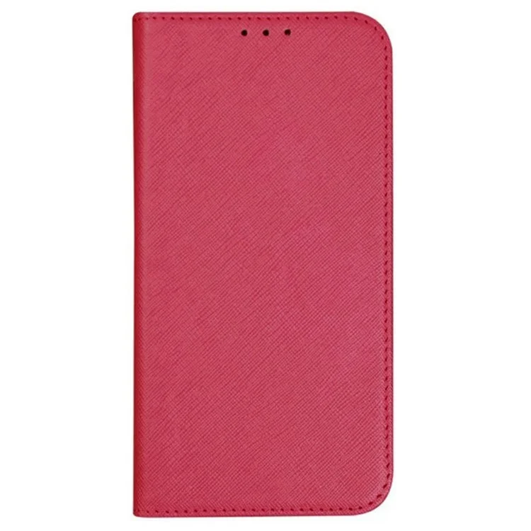 Funda para teléfono Honor X9c 5G / X60 Pro 5G con textura cruzada de cuero y cierre magnético oculto - Rosa