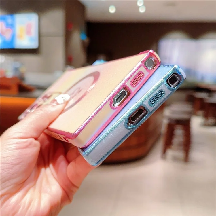 Funda magnética de TPU con color brillante chapado para Samsung Galaxy S25 Ultra - Morado