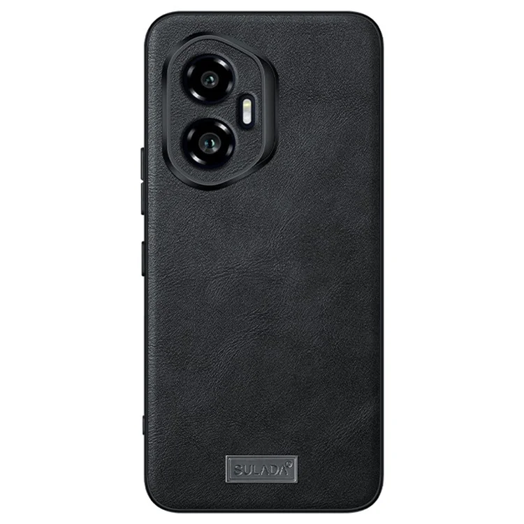 SULADA For Honor 300 Pro Case PU Leather + TPU + PC Back Phone Cover - Black