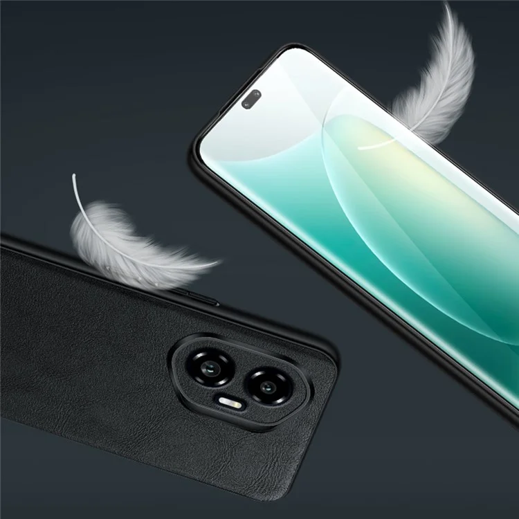 SULADA For Honor 300 Pro Case PU Leather + TPU + PC Back Phone Cover - Black