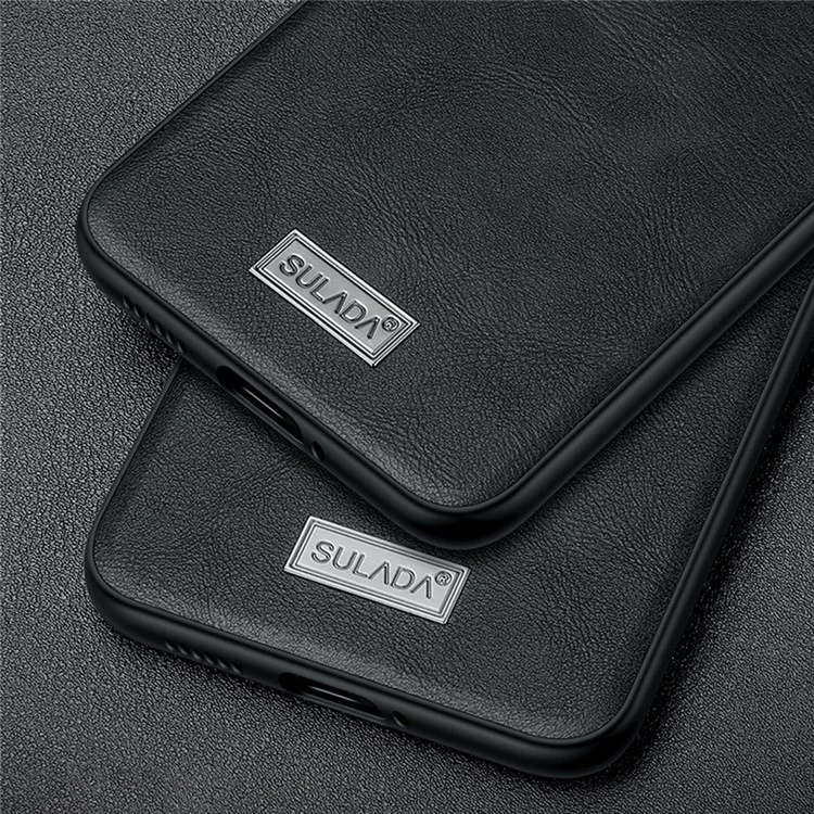 SULADA For Honor 300 Pro Case PU Leather + TPU + PC Back Phone Cover - Black