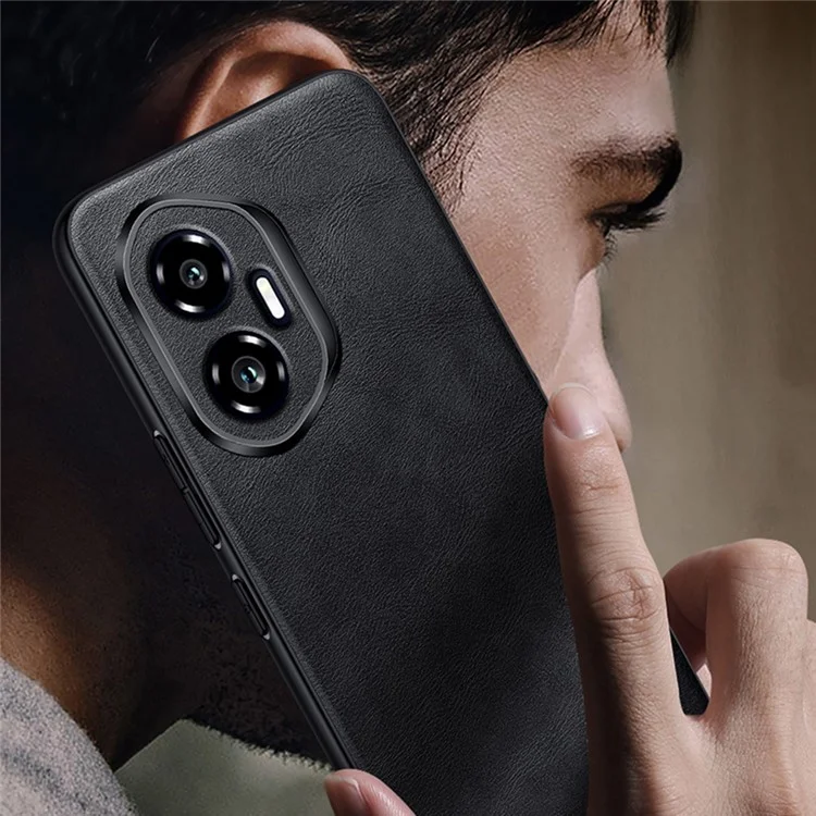 SULADA For Honor 300 Ultra Case PU Leder + TPU + PC Rückseite Handyhülle - Schwarz