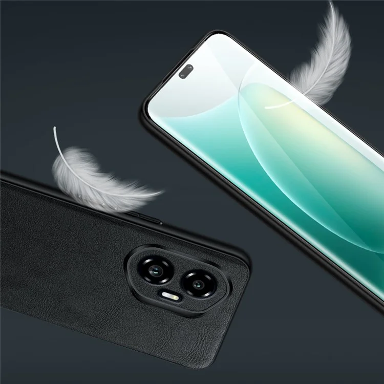 SULADA For Honor 300 Ultra Case PU Leder + TPU + PC Rückseite Handyhülle - Schwarz
